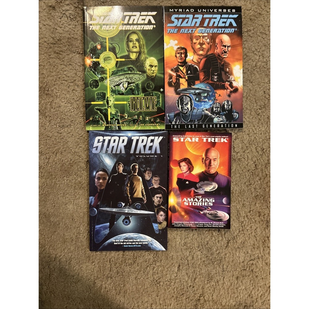 Star Trek Graphic Novel Novel Lot of 4 Hive Last Generation Volume 1 TNG IDW